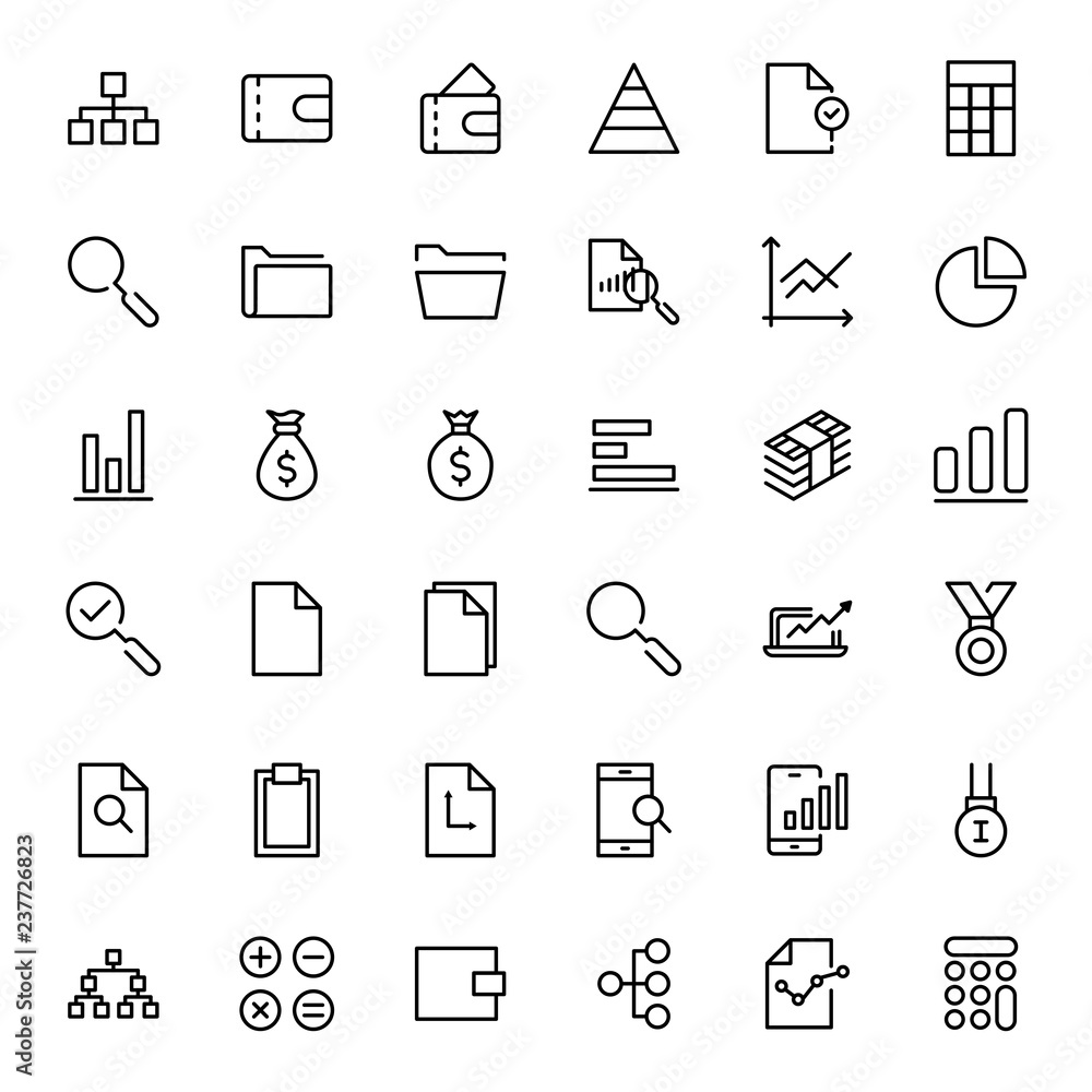 Financial icon set Financial icon set