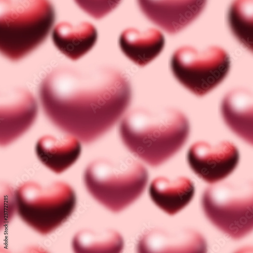 seamless pattern. endless texture. Soft, blurred background for packaging, wrappers or covers. decorated with hearts.