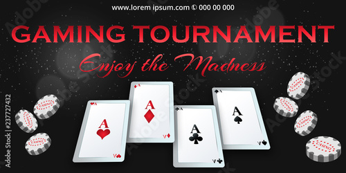 Gaming  banner for online casino, poker, roulette, slot machines, card games.stylish inscription, Big Win