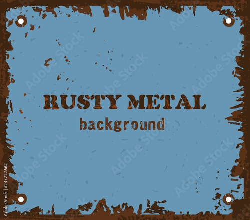Banner scratched metal. Bac...