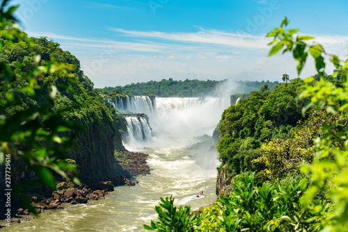 Devil s Throat at the Iguazu Falls in Argentina and Brazil