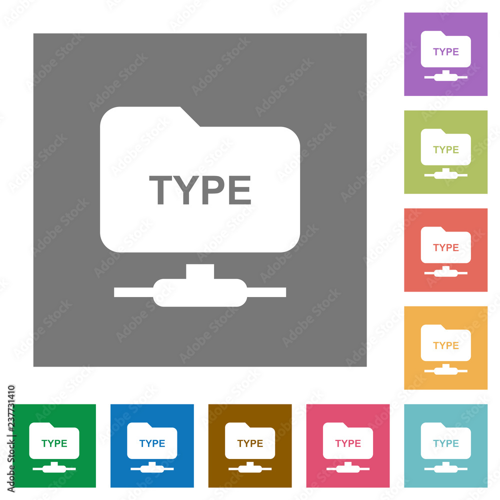 FTP enter passive mode square flat icons FTP enter passive mode square flat icons