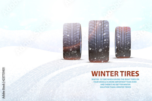 High Quality Winter Tires Commercial with Slogan