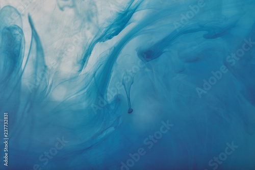 Wallpaper Mural abstract artistic background with blue swirls of paint Torontodigital.ca