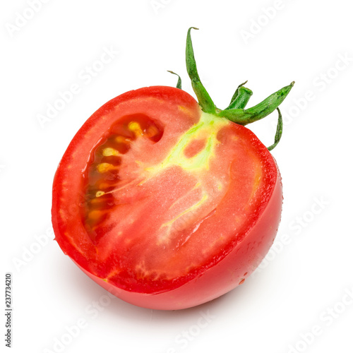 Wallpaper Mural The sliced tomato isolated on white background Torontodigital.ca