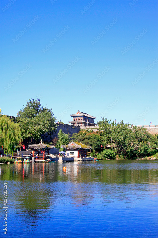 Naklejka premium First Pass Under Heaven scenery, China