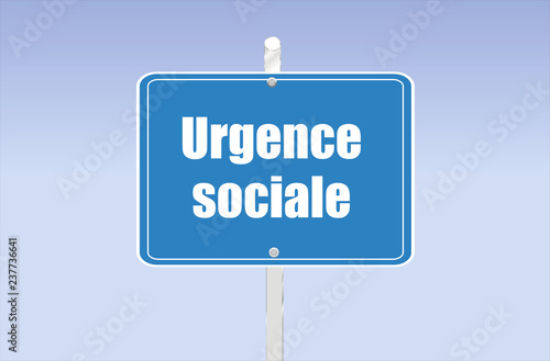 panneau urgence sociale