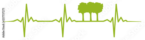 Tree heartbeat #isoliert #vektor - Baum Herzschlag