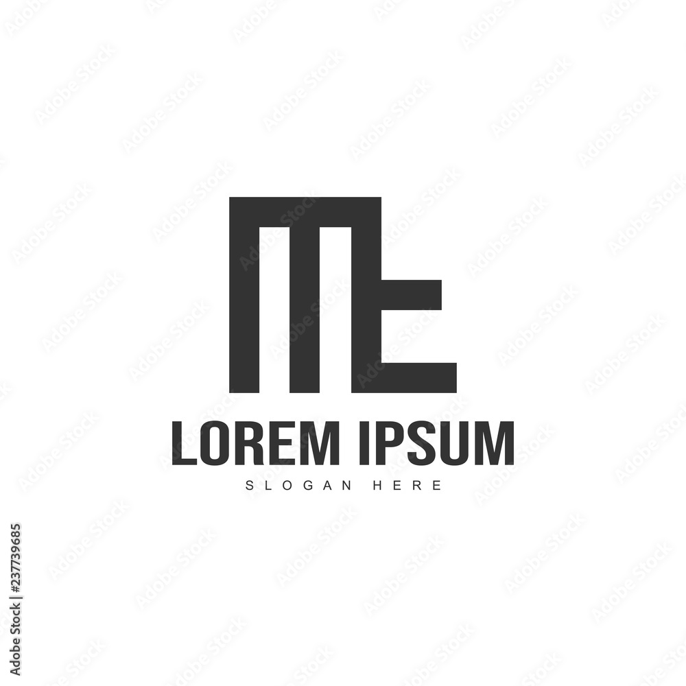 Initial letter logo template. Minimalist letter logo template Initial letter logo template. Minimalist letter logo template
