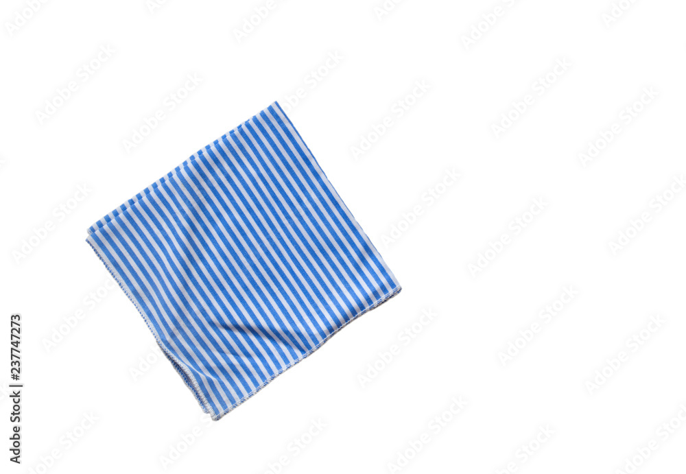 One handkerchief isolated on white background
