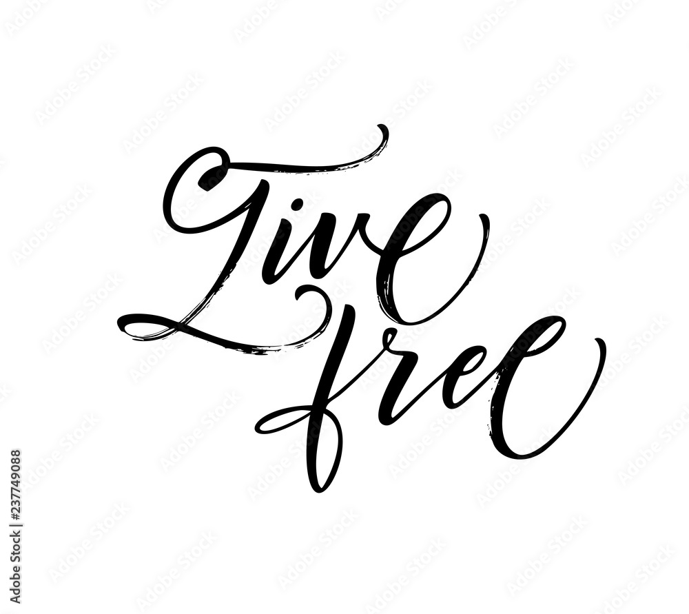 Live free card. Happy valentines day card. Hand drawn modern calligraphy. Vector ink illustration. Live free card. Happy valentines day card. Hand drawn modern calligraphy. Vector ink illustration.