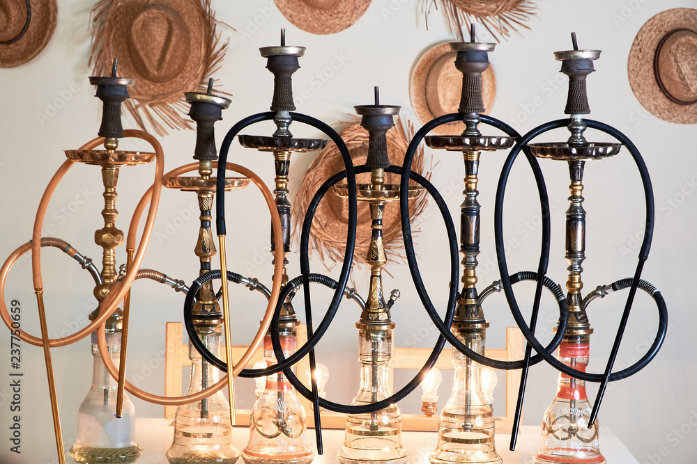 Group of hookahs