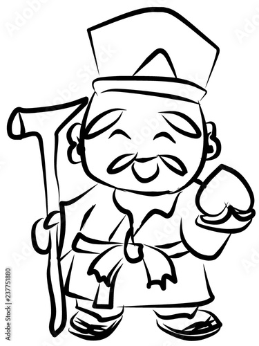 Wallpaper Mural 七福神　福禄寿 Torontodigital.ca