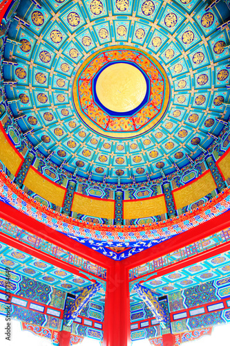 Chinese style painted dome