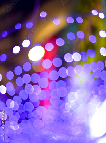 Abstract bokeh light with blurred background