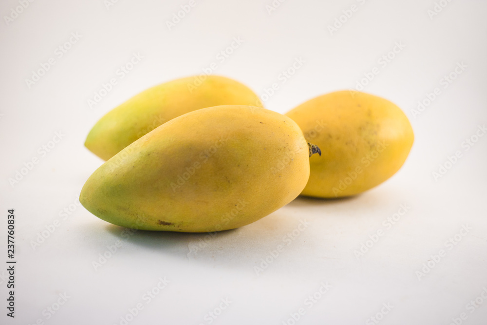 Vietnamess mangoes on white background