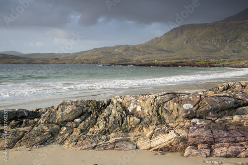 Winter Sky and Rocks, Glassillaun Beach; Connemara photo