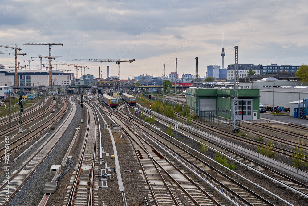 Baustelle rund um den Bahnhof Ostkreuz