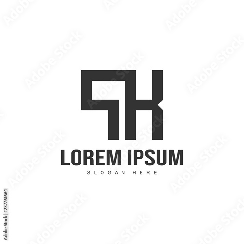 Initial letter logo template. Minimalist letter logo