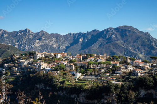 landscape of Ravello and Lattari mountains, Amalfi Coast, Salerno, Italy © Giuma