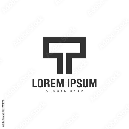 Initial letter logo template. Minimalist letter logo