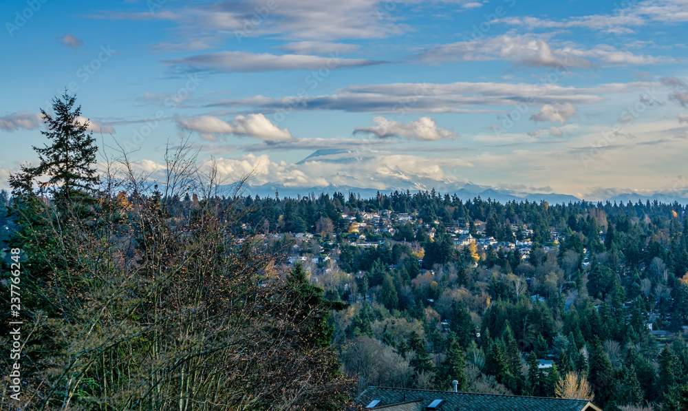 Obraz premium Mountain Under Clouds 5
