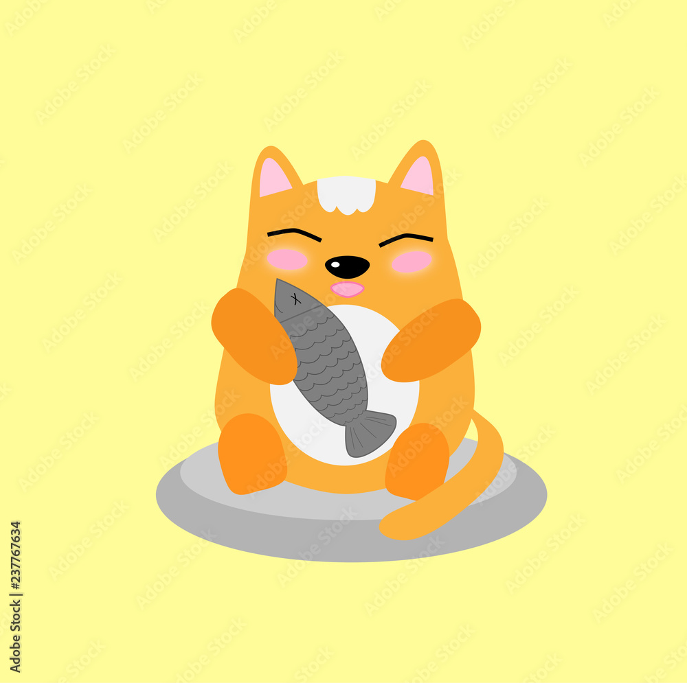 Fototapeta premium orange cat