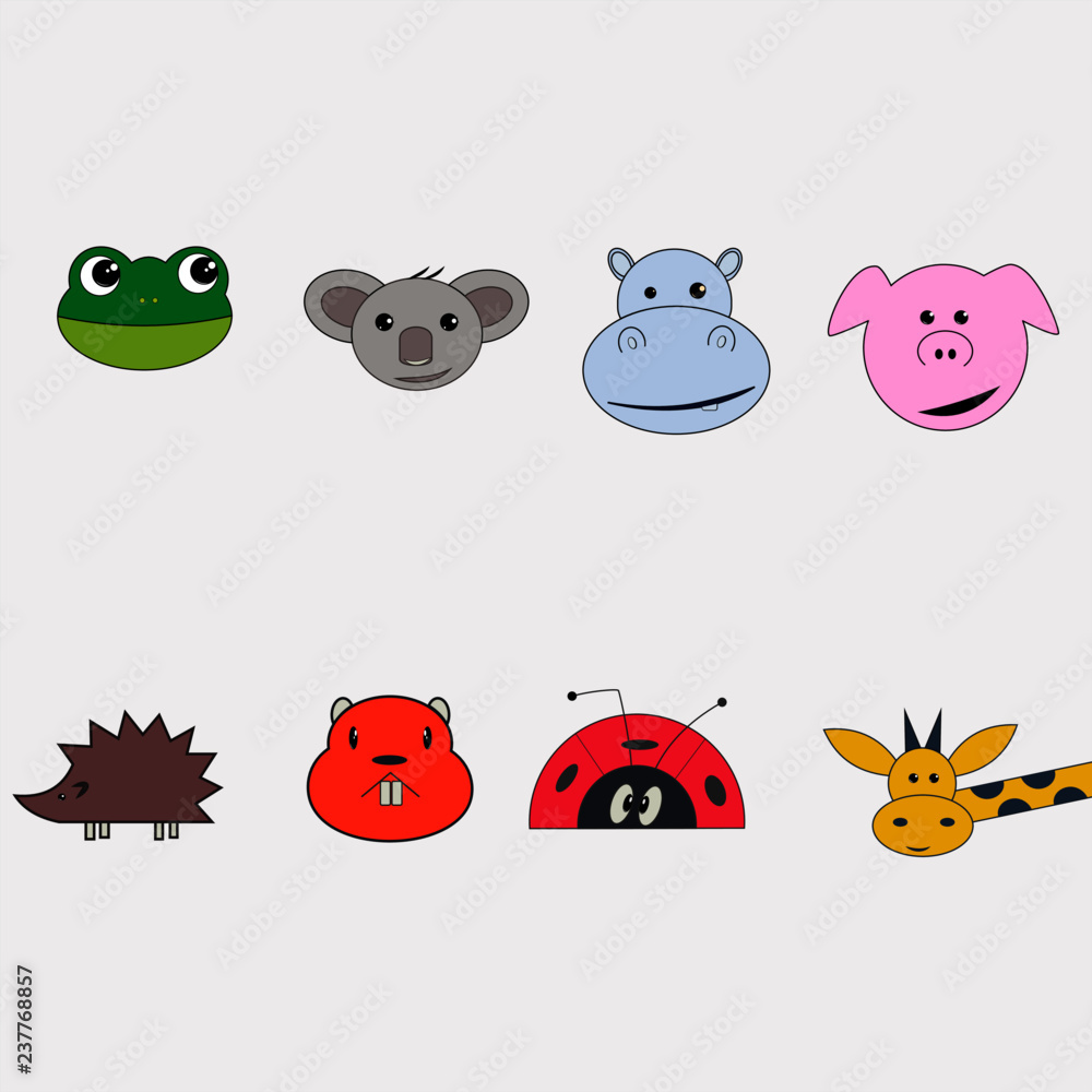 Obraz premium Animals Cartoon for kids