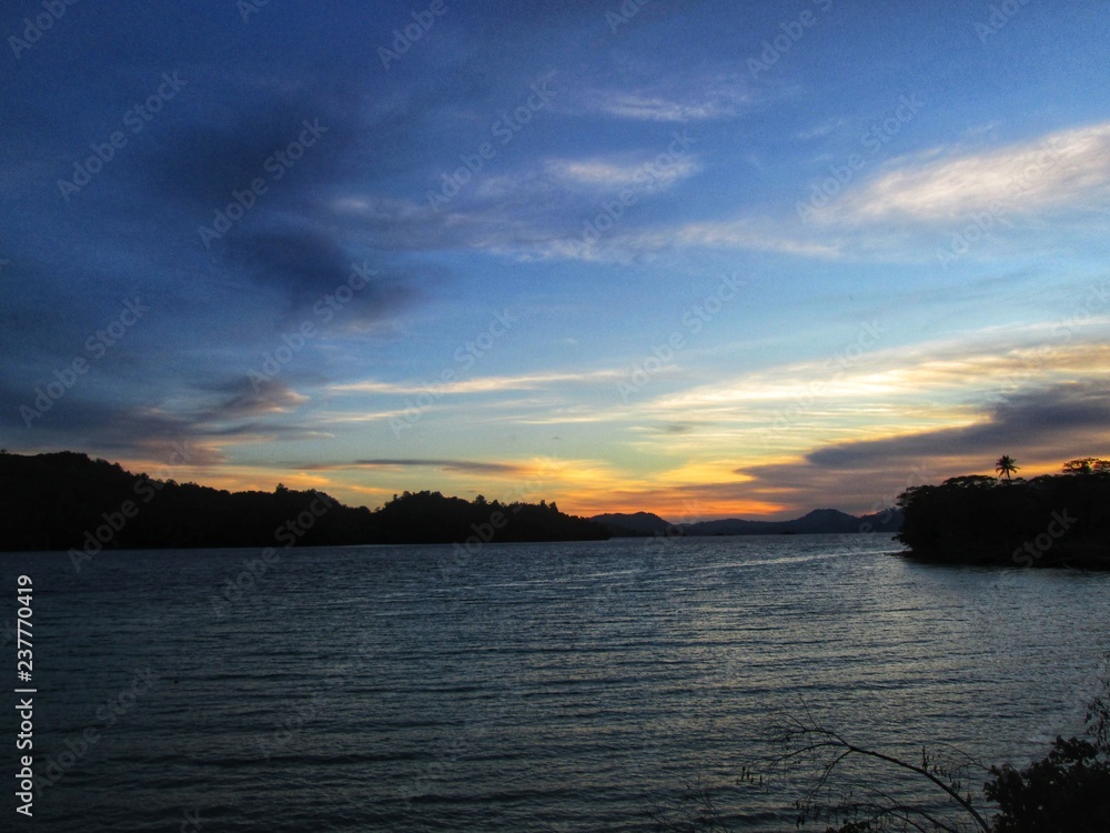 Sunset View at Serui,  Papua, Indonesia