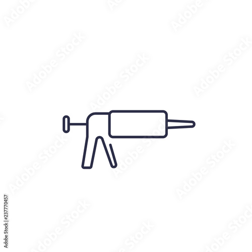 silicone caulk gun line icon