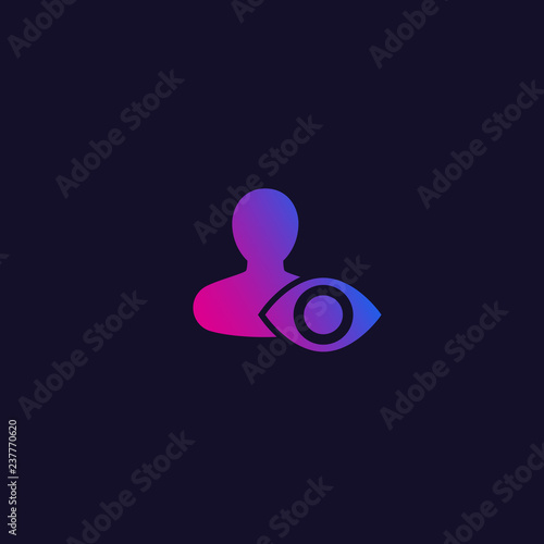 viewer, spectator vector icon