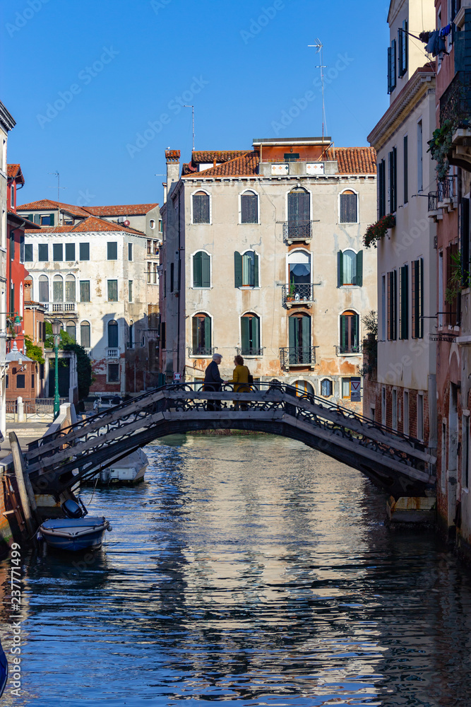 Fototapeta premium Venice, boats and canals