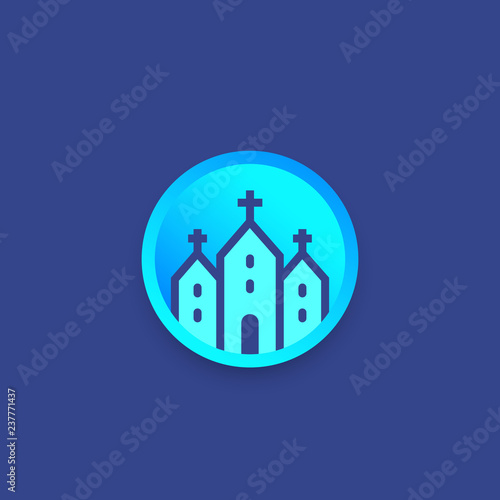 church, temple vector logo