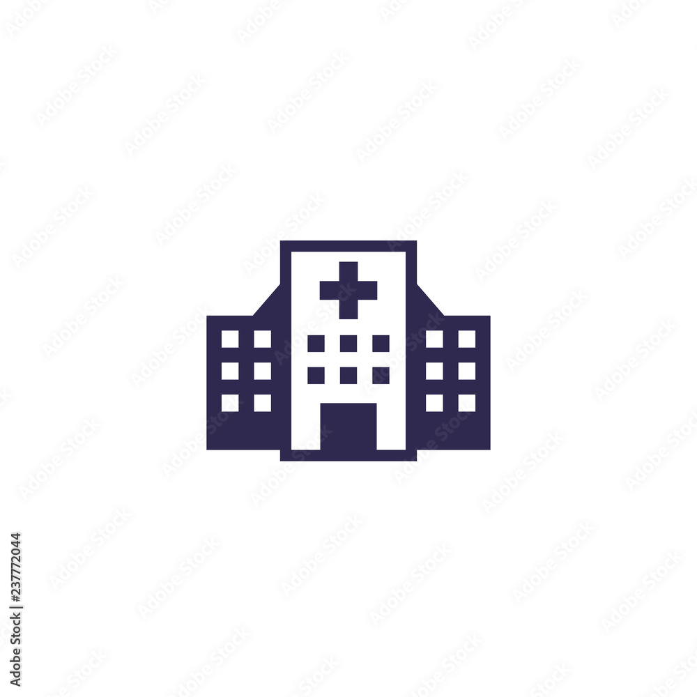 Hospital vector icon
