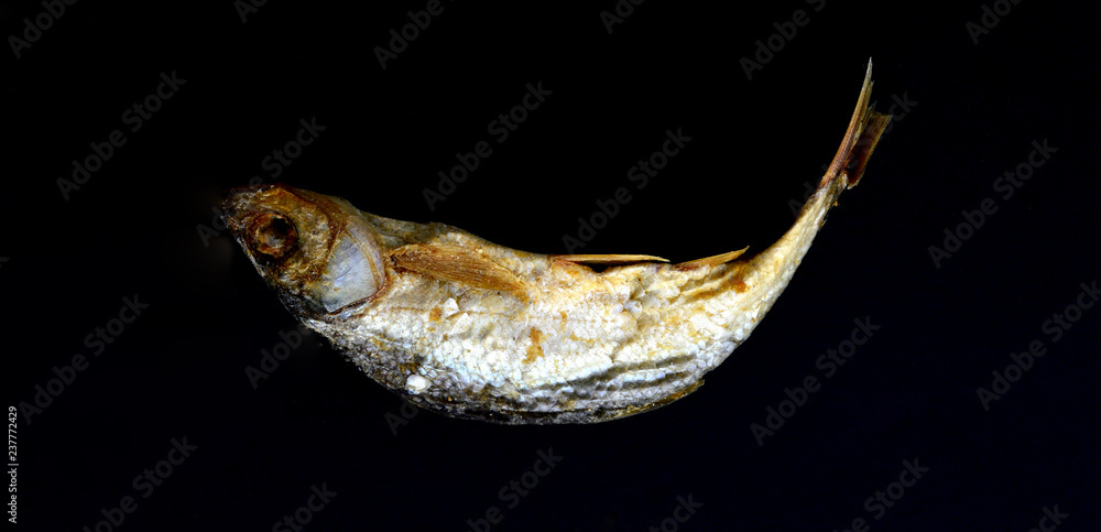 Obraz premium dry fish Alburnus belvica , famous tzironka from Prespa,Macedonia