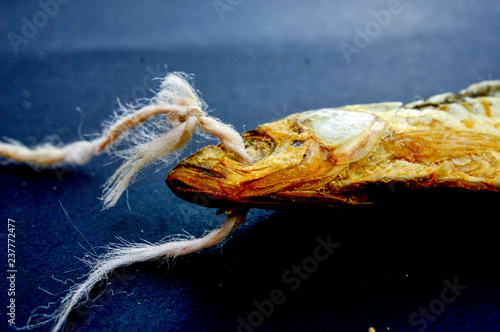 dry fish Alburnus belvica , famous tzironka from Prespa,Macedonia © bellakadife