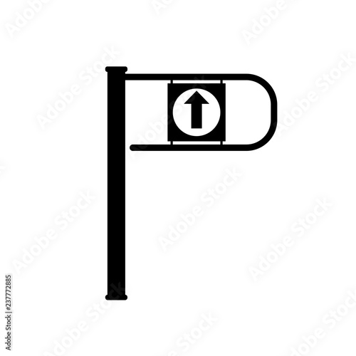  turnstile  vector illustration , flat style ,profile