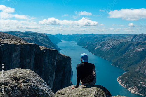 spectacular cliffs,rocks and landscapes in fjords