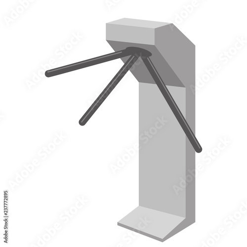  turnstile  vector illustration , flat style ,profile