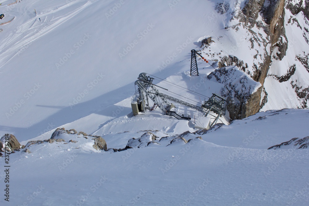 Fototapeta premium View from the Dachstein Glacier, Austria