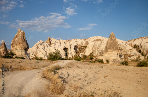 the mountains in the valley of Cappadocia