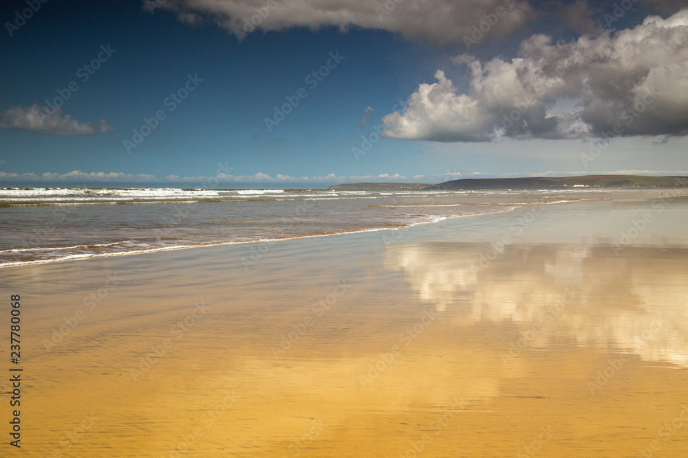 Westward Ho beach in North Devon