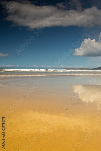 Beautiful Westward Ho beach in North Devon