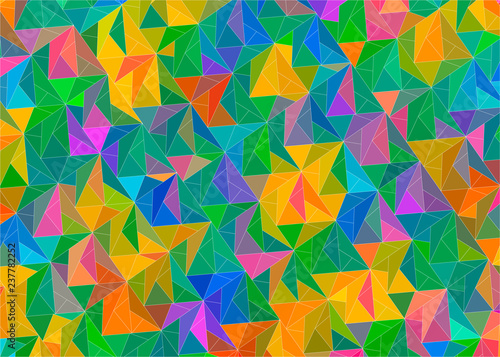 Rainbow abstract background with triangles