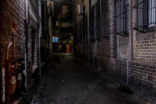 Photography Eerie back street in Sydney's Surry hills