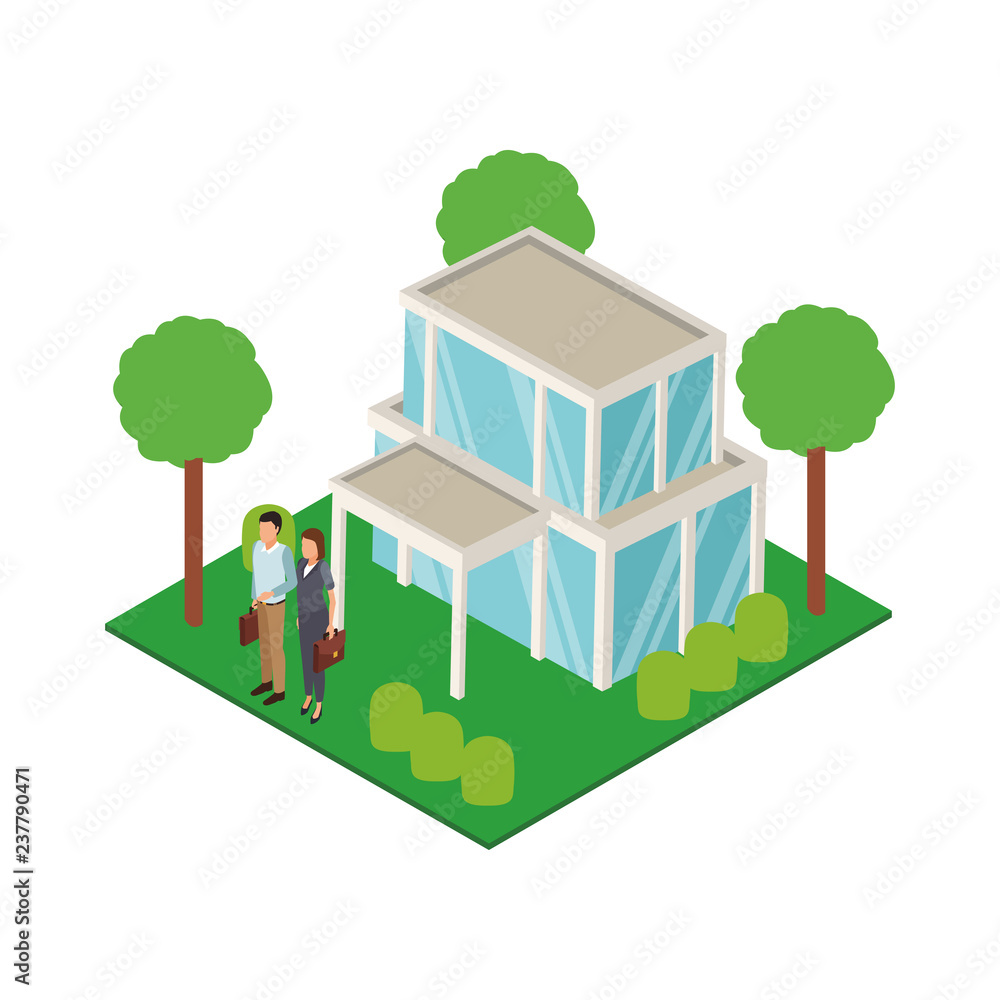 Real estate and business people Real estate and business people