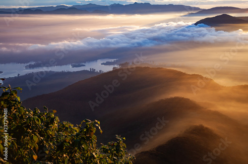 amazing sunrise seen from Sri Pada or Adam s Peak  Sri Lanka