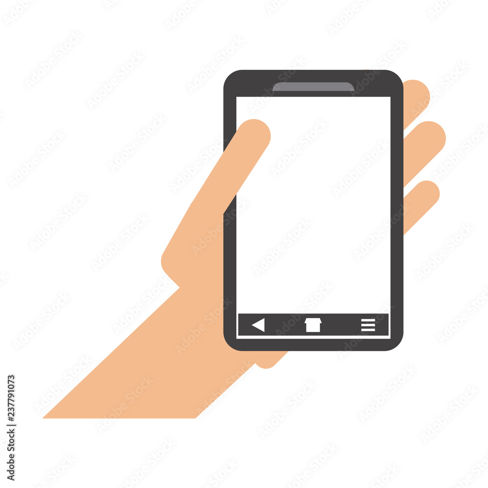Hand with smartphone Hand with smartphone