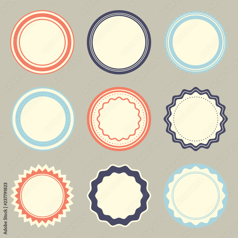 Set of Various Colored Badges - Labels Designs and Logo Elements Set of Various Colored Badges - Labels Designs and Logo Elements