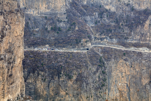 Kunshan hang wall highway, Lingchuan county, Shanxi province, China